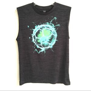 Tek Gear muscle tee with soccer ball graphic L